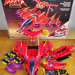 Blue Bird Red and Yellow Galactic Force Playset